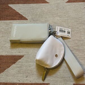 NWT Lululemon Dual Pouch Wristlet Wallet